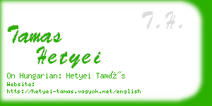 tamas hetyei business card